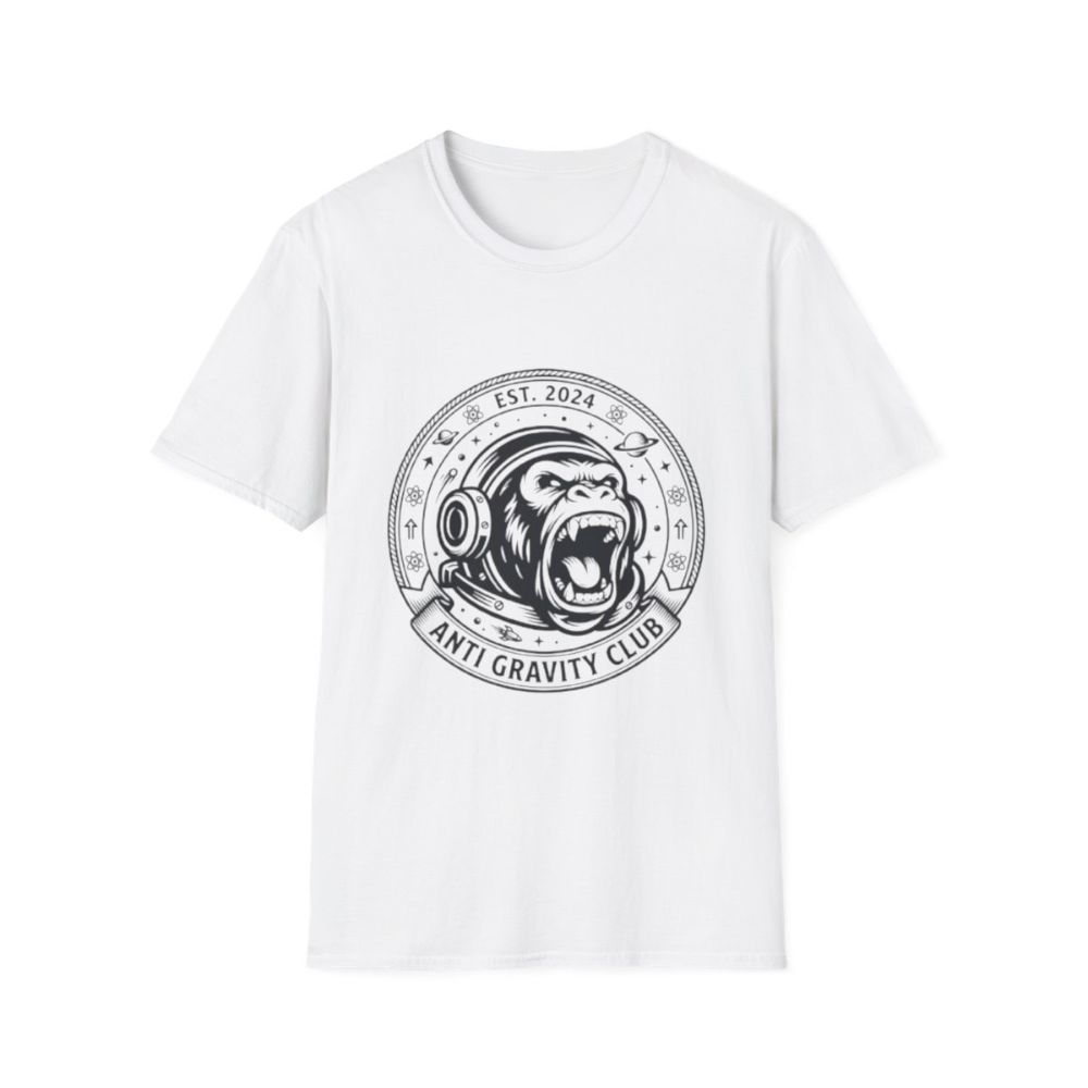 Picture of Anti Gravity Club Gorilla Graphic T-Shirt | Space Helmet Ape Tee