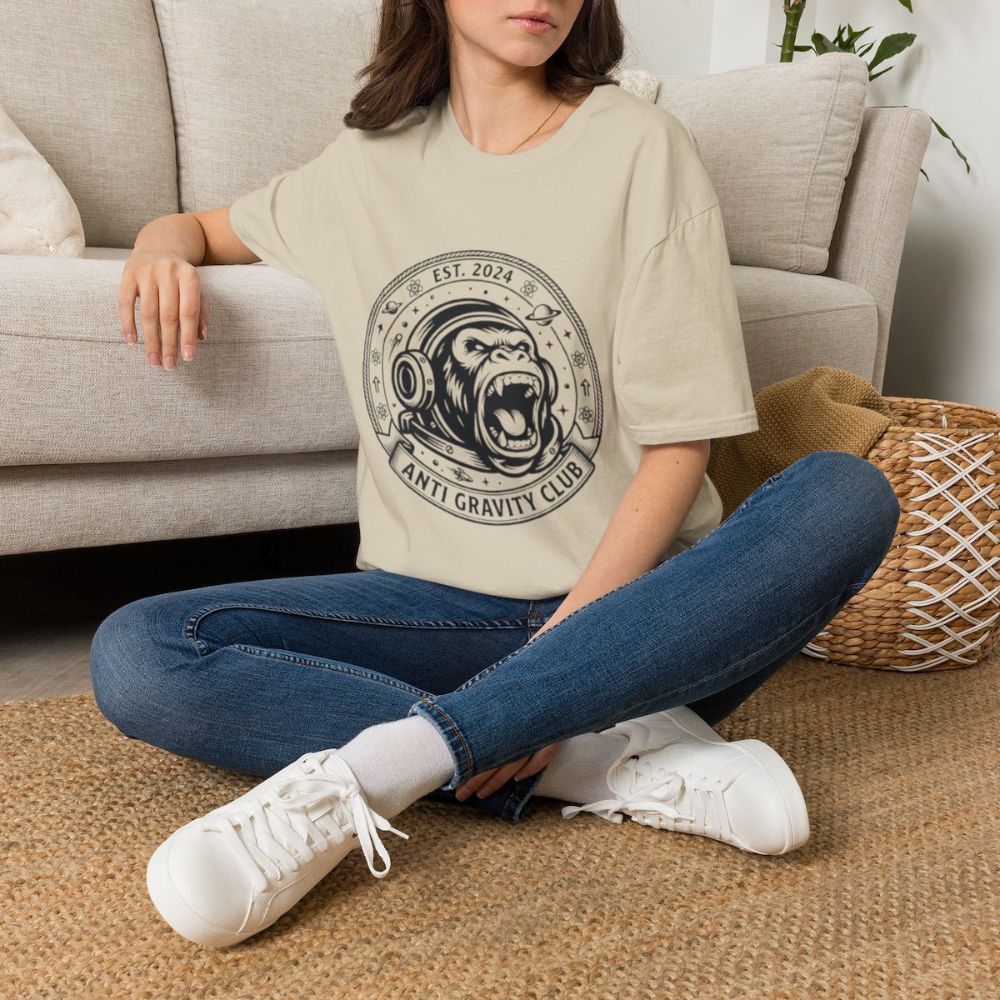 Picture of Anti Gravity Club Gorilla Graphic T-Shirt | Space Helmet Ape Tee