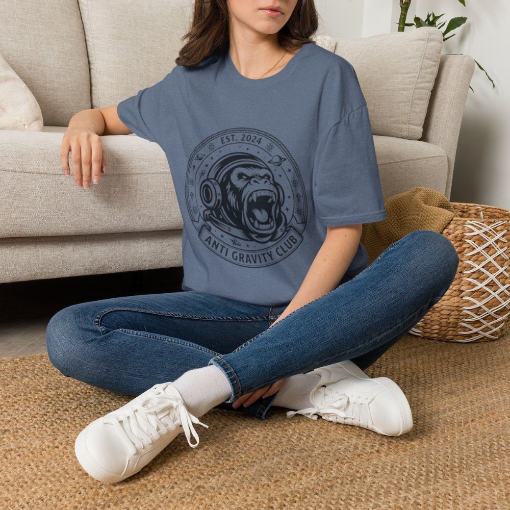 Picture of Anti Gravity Club Gorilla Graphic T-Shirt | Space Helmet Ape Tee