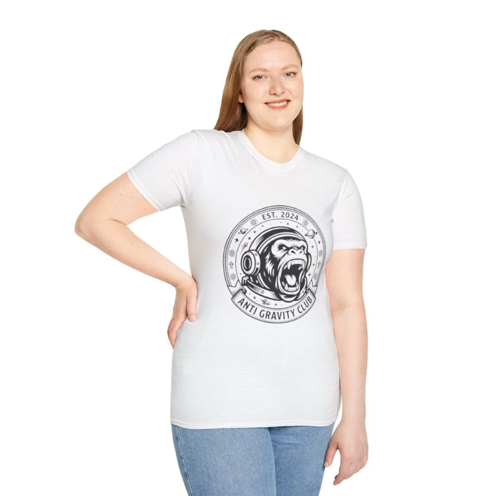 Picture of Anti Gravity Club Gorilla Graphic T-Shirt | Space Helmet Ape Tee
