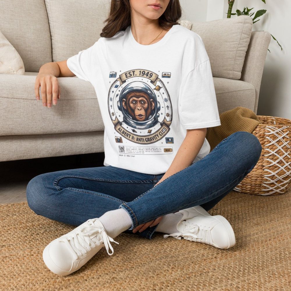Picture of Vintage Space Chimp Astronaut T-Shirt | EST. 1949, Retro Space Badge