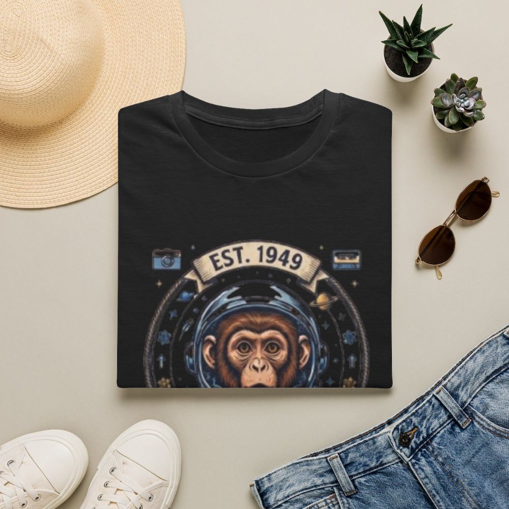 Picture of Vintage Space Chimp Astronaut T-Shirt | EST. 1949, Retro Space Badge