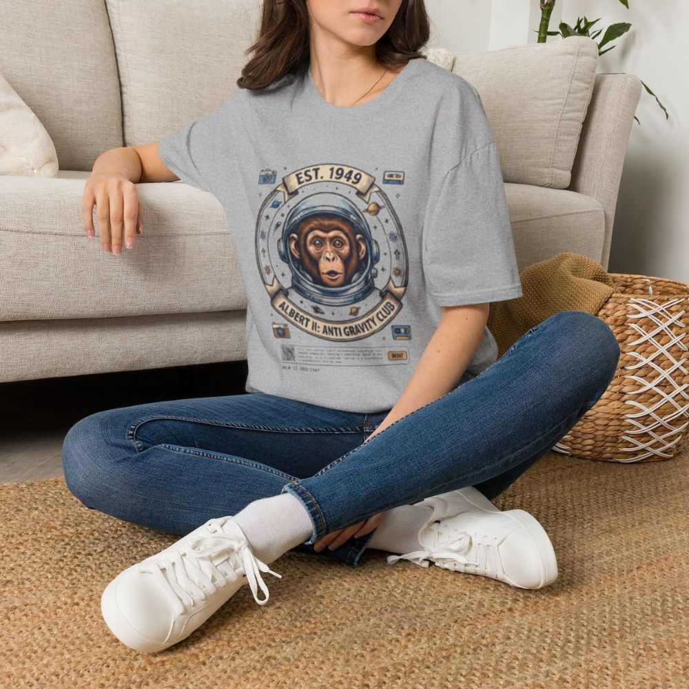 Picture of Vintage Space Chimp Astronaut T-Shirt | EST. 1949, Retro Space Badge