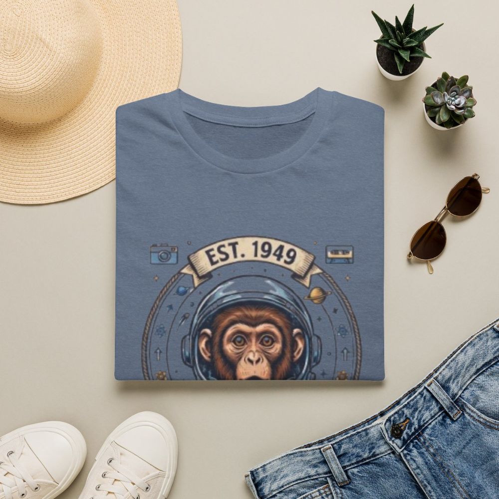 Picture of Vintage Space Chimp Astronaut T-Shirt | EST. 1949, Retro Space Badge