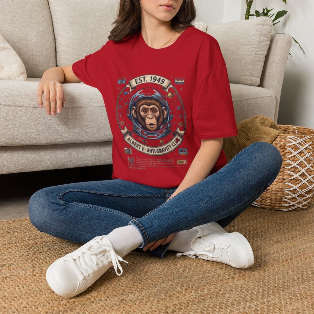 Picture of Vintage Space Chimp Astronaut T-Shirt | EST. 1949, Retro Space Badge